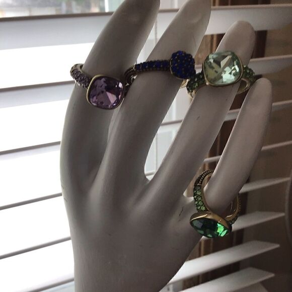 4th piece ring cluster green collection - Picture 12 of 13